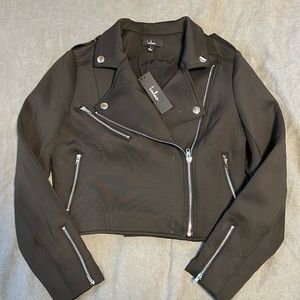 Small NEW WITH TAGS Lulus black jacket. Never worn.